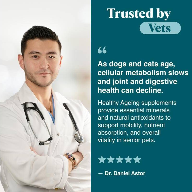 Healthy Aging – Senior Pet Supplement for Bone Strength, Neuromuscular Balance & Detox Support