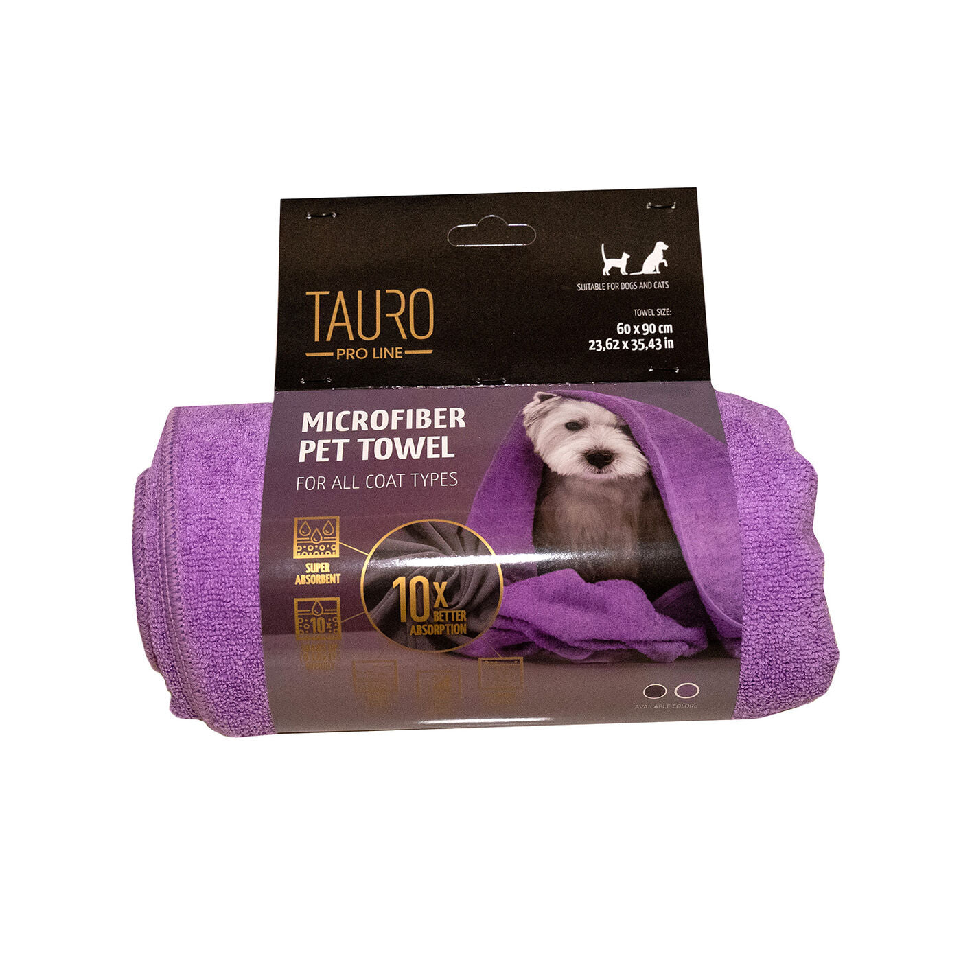 Tauro Pro Line Purple Colored Microfiber Towel for Pets – Kika USA
