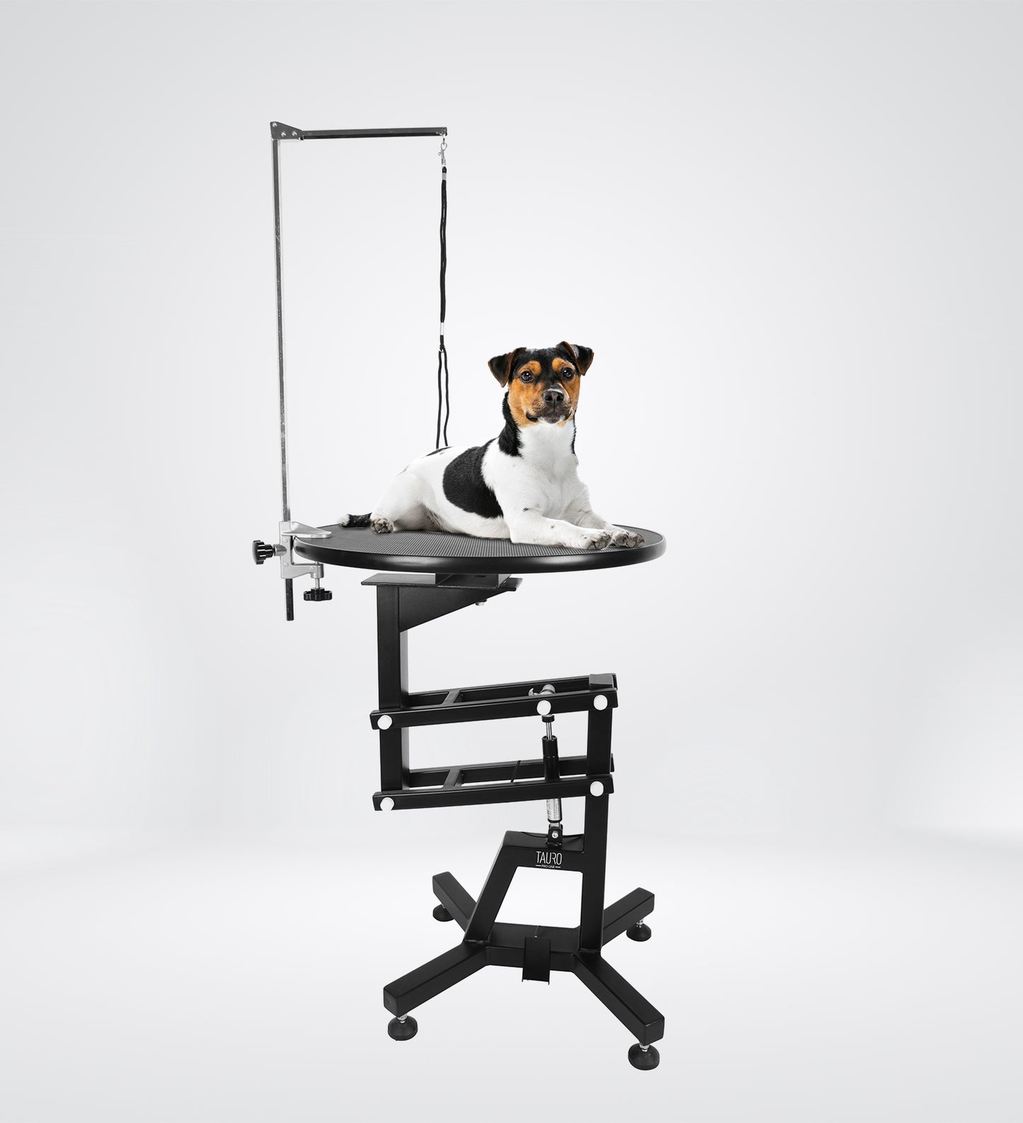 Professional Round Grooming Table with 360° Rotation and Adjustable Height