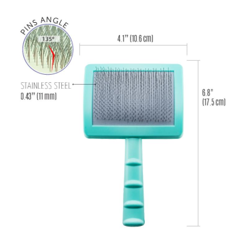 Large Curved Grooming Brush for Dense Coats