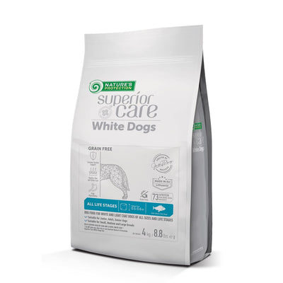 » All Life Stages Dogs Food for Light Coat All Breeds with White Fish (100% off)