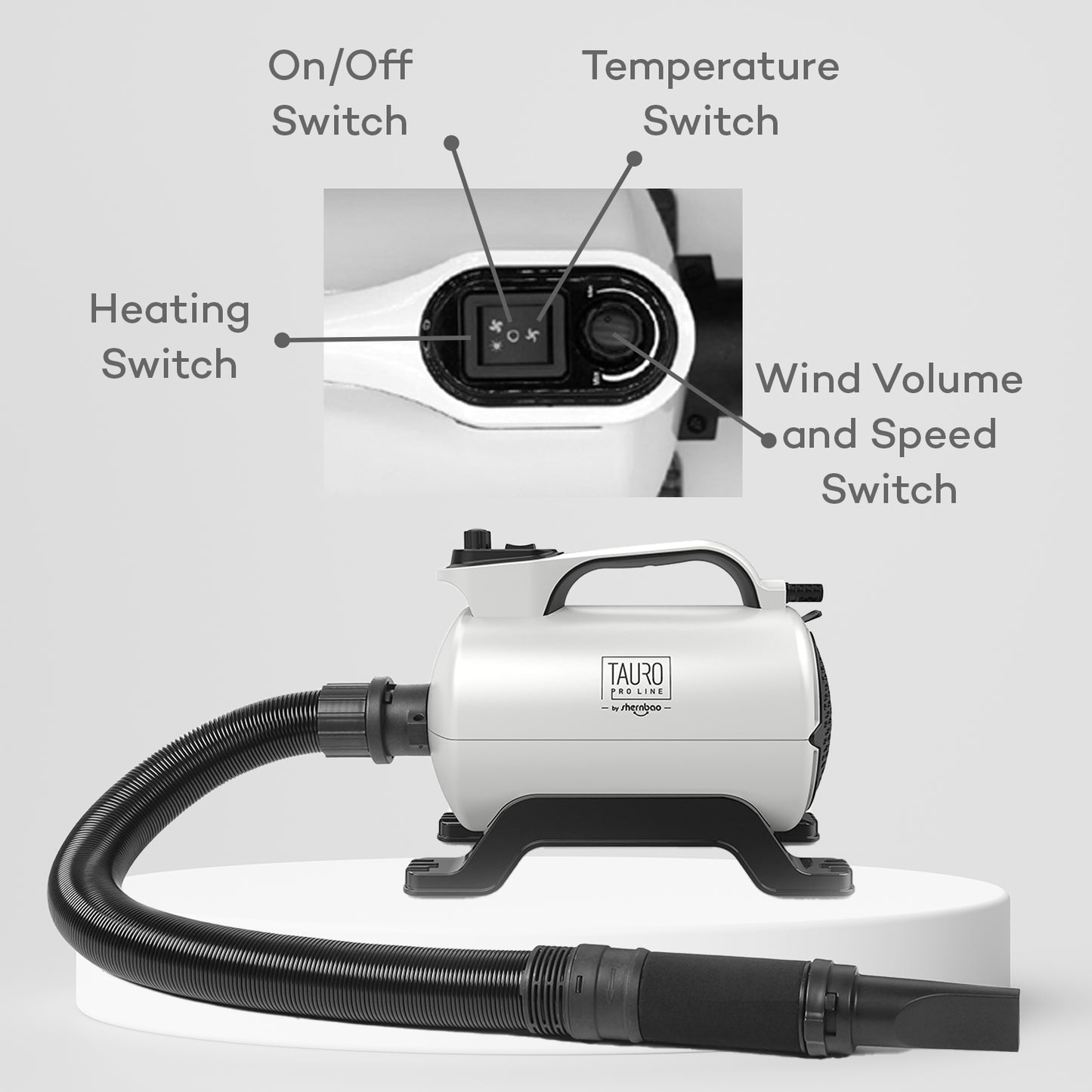 Ultra-Quiet Ionic Technology Pet Dryer – Fast & Frizz-Free