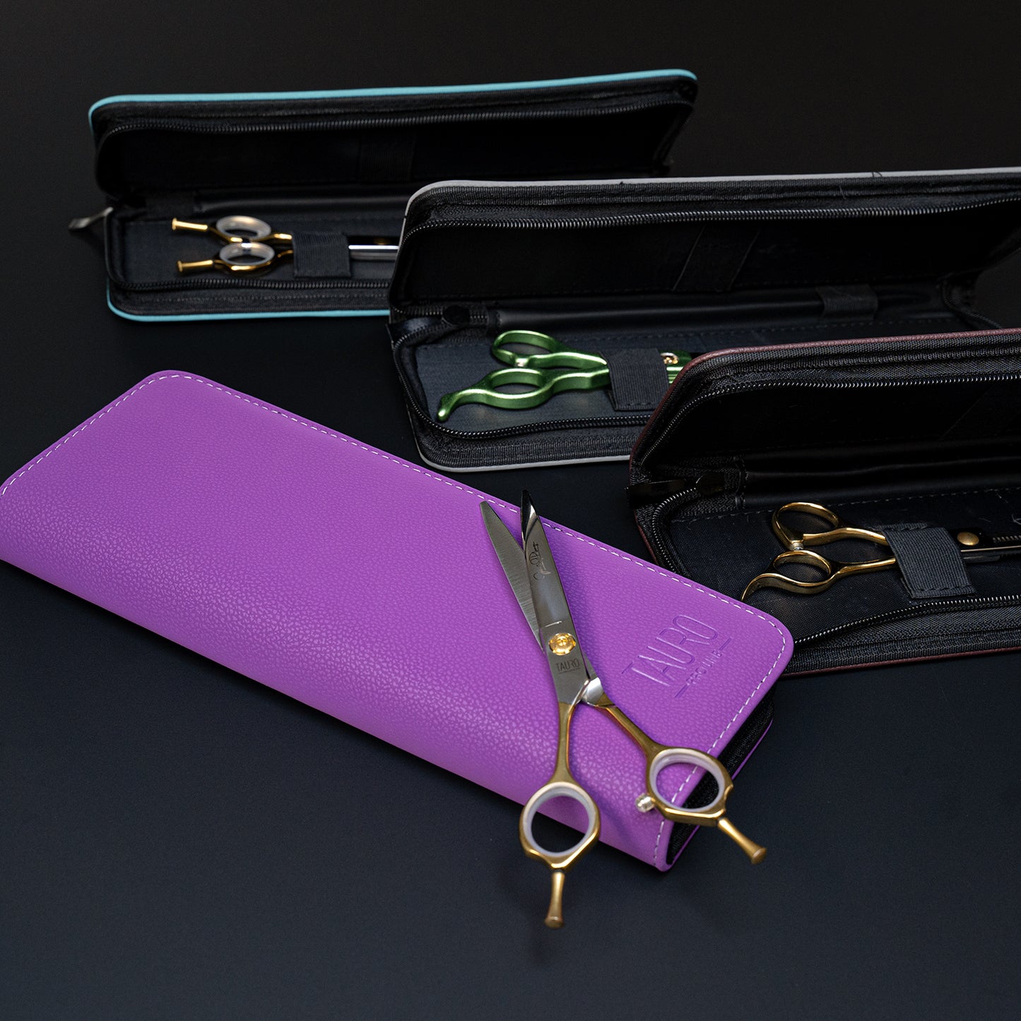 Luxury 8” Curved Dog Grooming Shears – Silver & Gold Finish