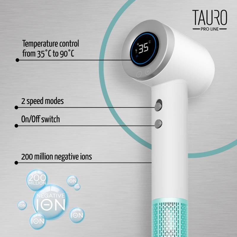 Ionic Handheld Pet Dryer – 2 Speeds, Heat Control & Strong Airflow (1400W)