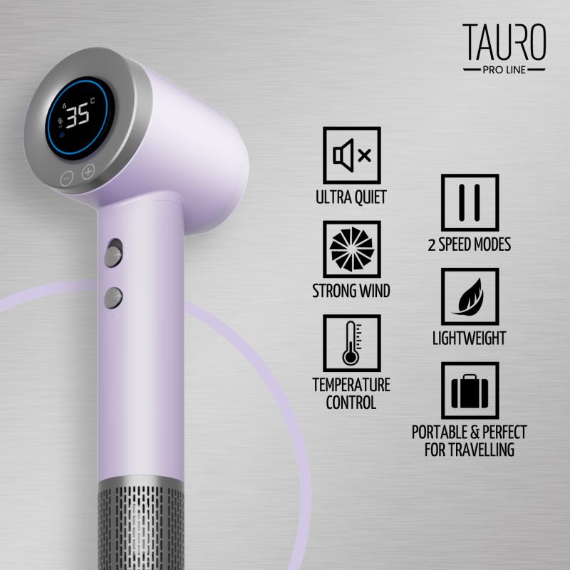 Ionic Handheld Pet Dryer – 2 Speeds, Heat Control & Strong Airflow (1400W)