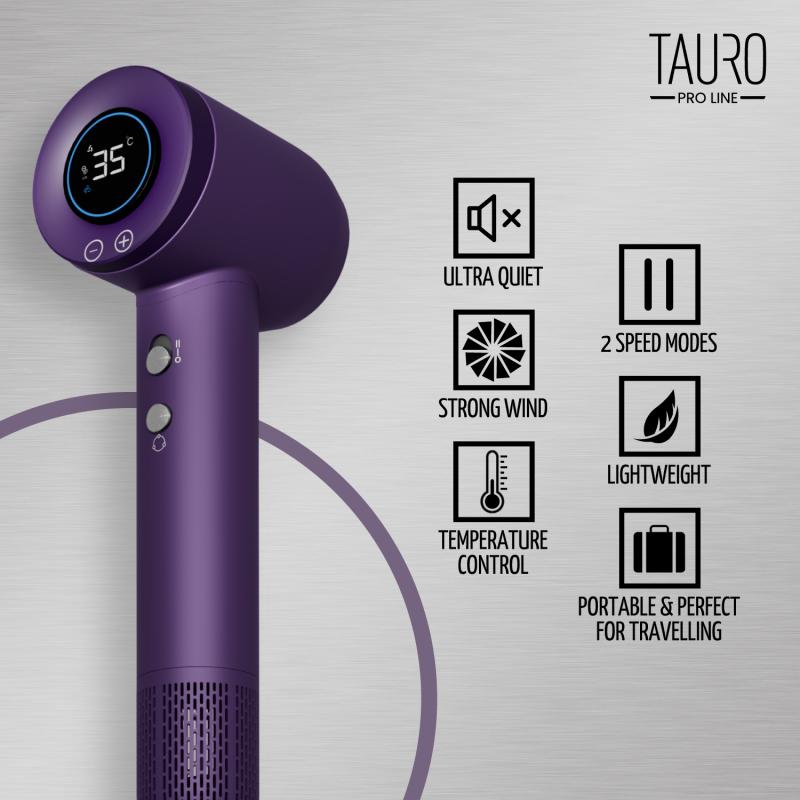 Ionic Handheld Pet Dryer – 2 Speeds, Heat Control & Strong Airflow (1400W)