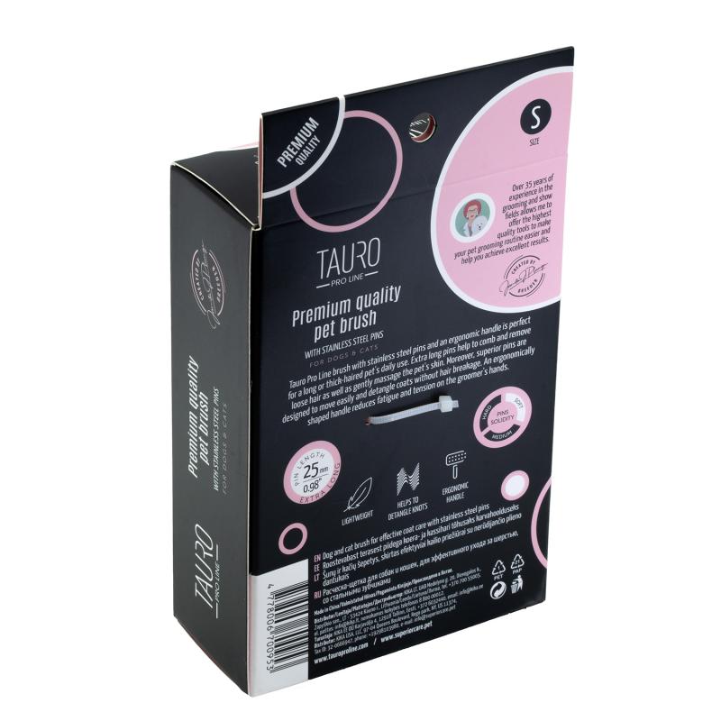 Curved Slicker Brush – Soft Cushion, Gentle Detangling & Fluffy Coat Finish