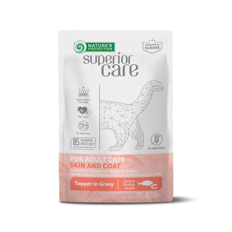 Adult Cat Wet Food for All Breeds with Tuna and Shrimps