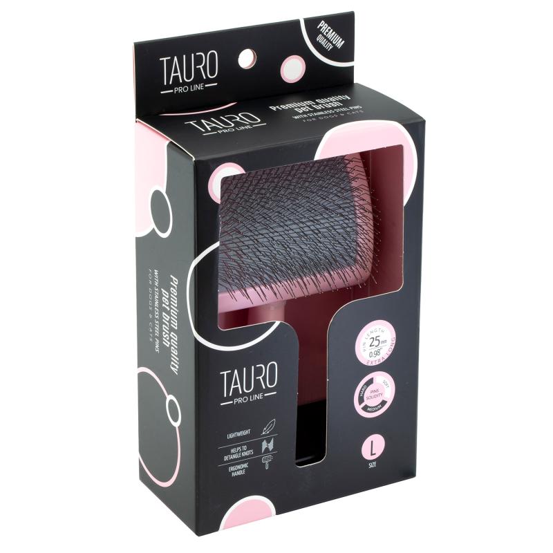 Curved Slicker Brush – Soft Cushion, Gentle Detangling & Fluffy Coat Finish