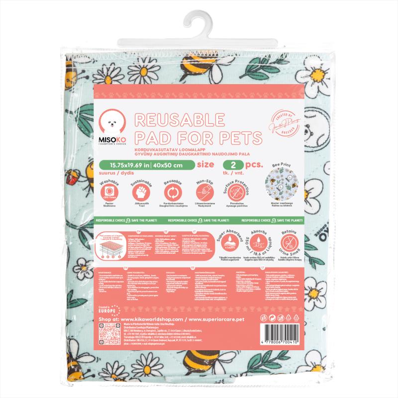 2 Pack Waterproof, Non-Slip & Super Absorbent Puppy Pee Pads
