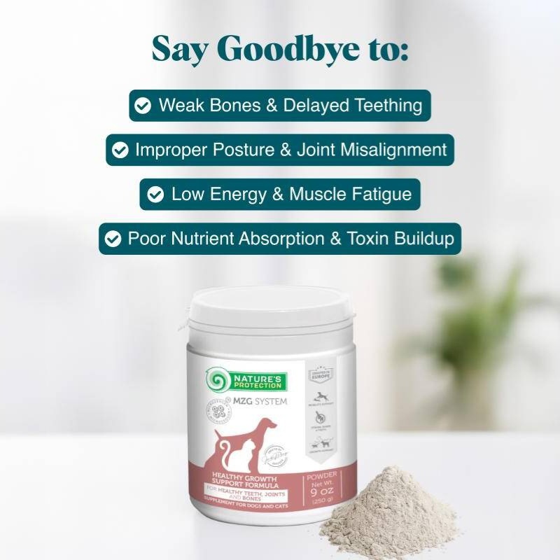 Mineral-Rich Puppy Supplement for Bone Strength, Joint Health & Detox Support