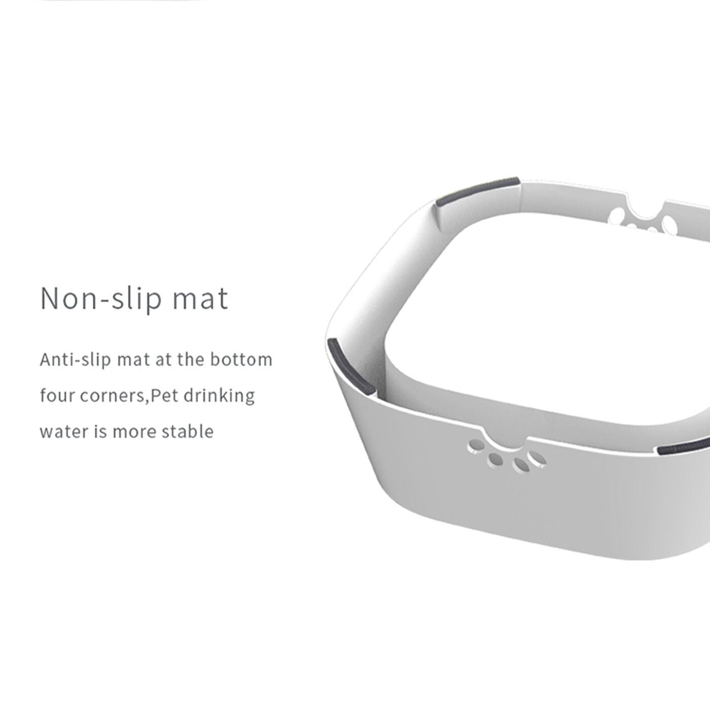 Anti-Splash Slow Drinking Pet Water Bowl