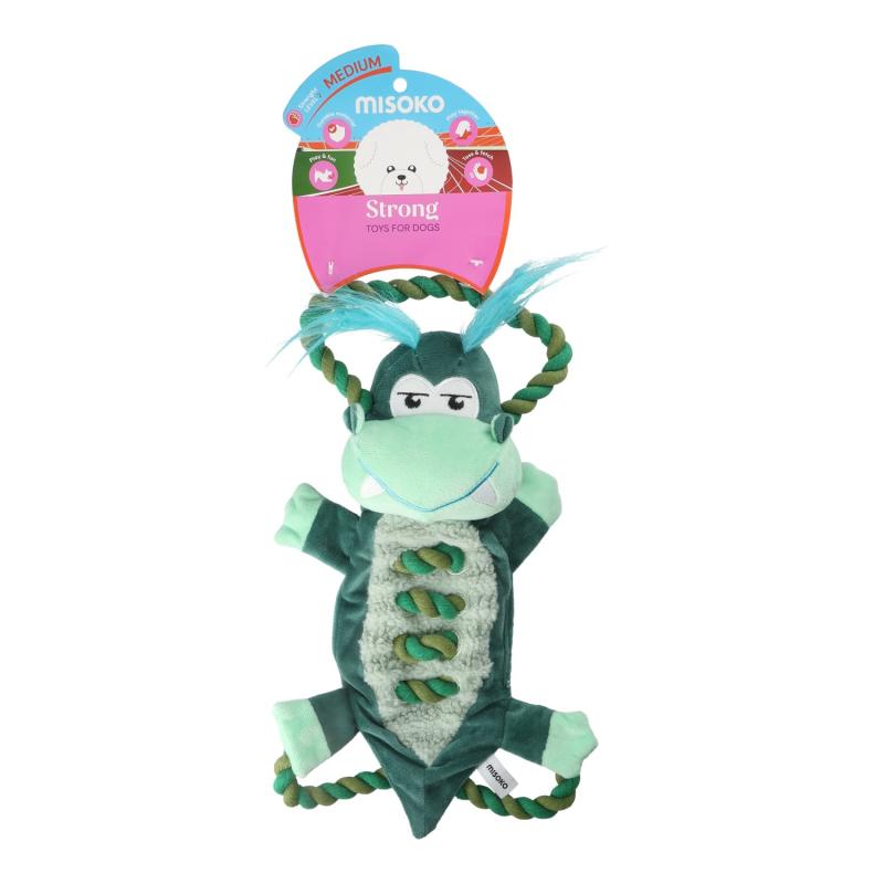 High-Durability Rope Tug Crocodile