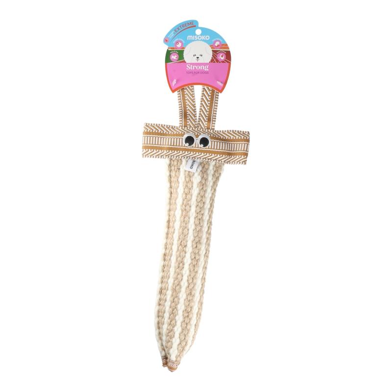 Long Handle Jute Tug Toy