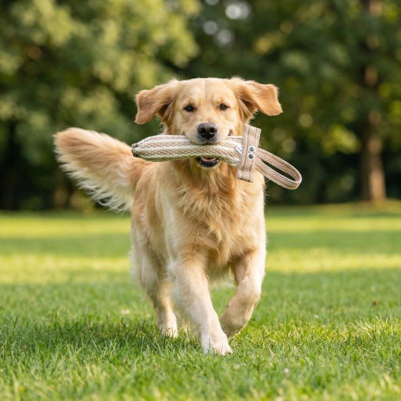 Long Handle Jute Tug Toy