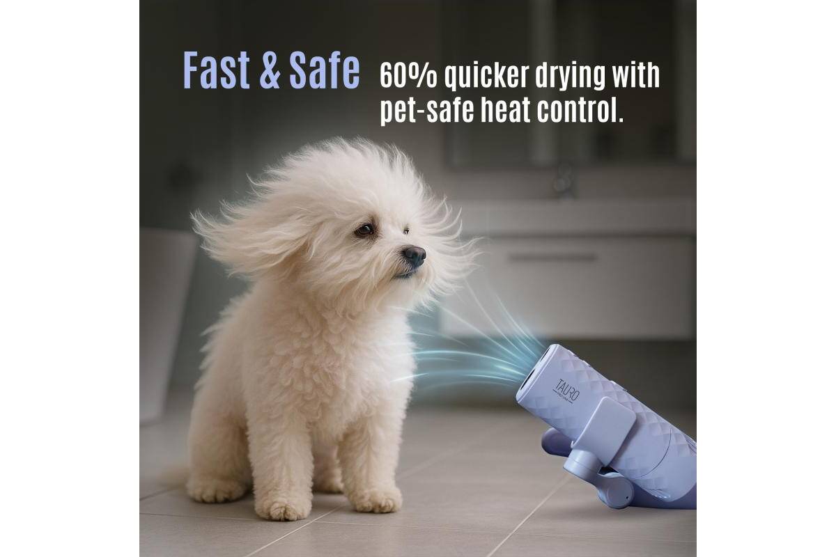 Hands-Free Pet Grooming Dryer with Flexible Neck System & UV Detection