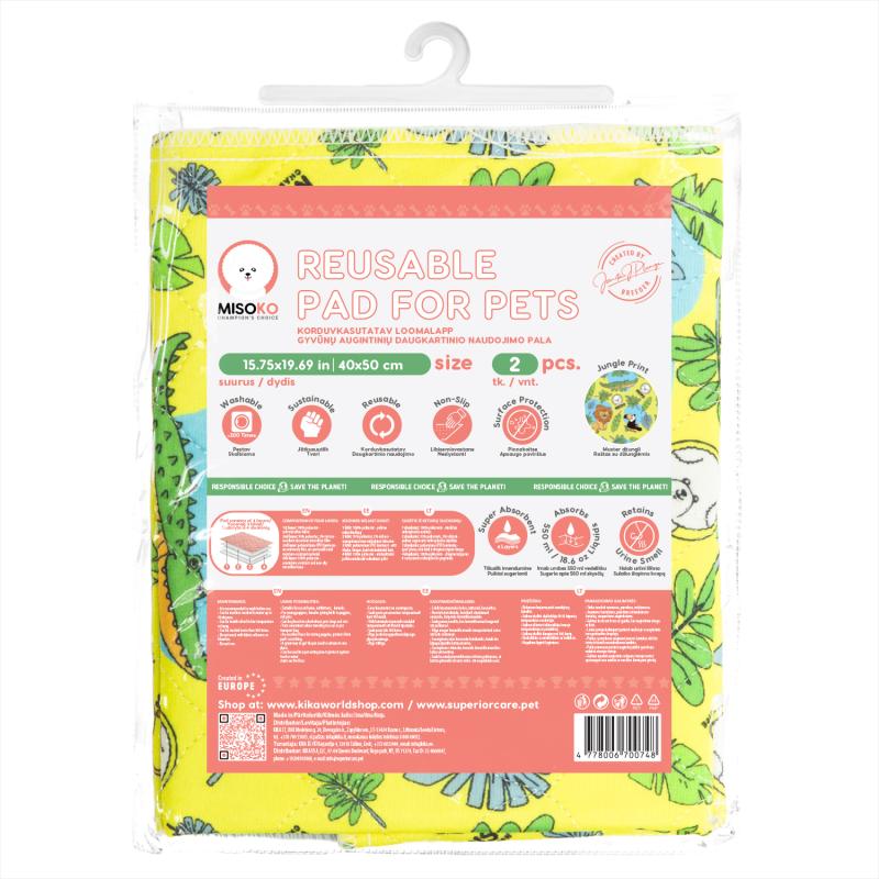 Super Absorbent Washable Whelping & Puppy Training Pads, 2 Pack