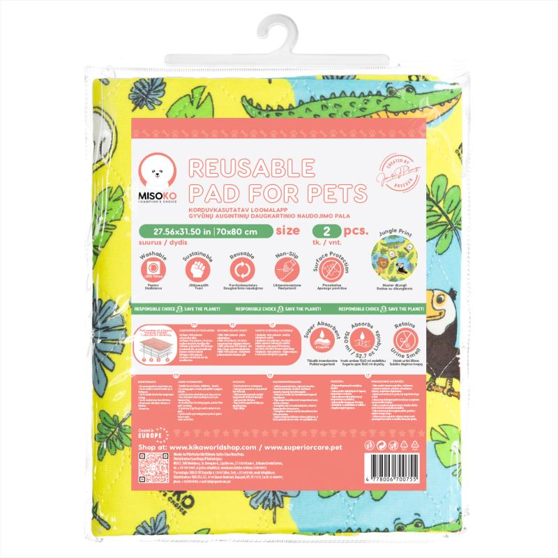 Super Absorbent Washable Whelping & Puppy Training Pads, 2 Pack