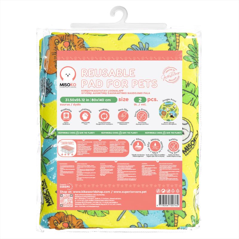 Super Absorbent Washable Whelping & Puppy Training Pads, 2 Pack