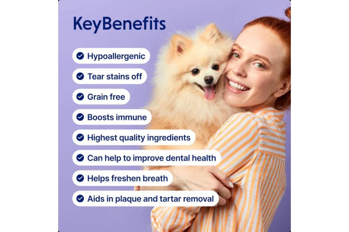 Adult Light Coated Dogs Supplemental Dental Snacks with White Fish