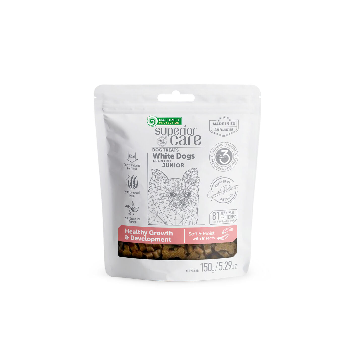 Nutritious Insect Protein Treats for Junior Dogs, Formulated to Support Healthy Growth and Development