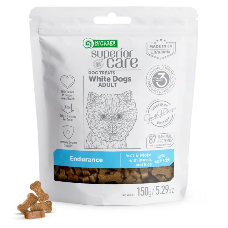 Sustainable Insect Protein & Rice Treats for Adult Dogs – Designed to Support Endurance and Maintain Bright White Coats
