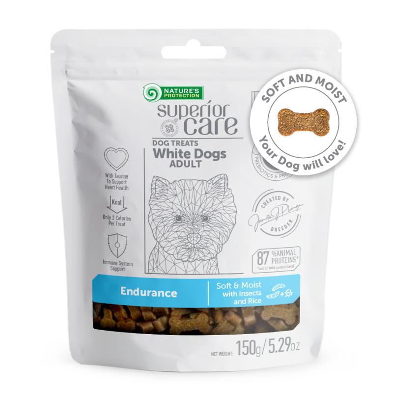 Sustainable Insect Protein & Rice Treats for Adult Dogs – Designed to Support Endurance and Maintain Bright White Coats