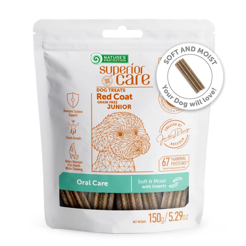 Grain-Free Complementary Dog Treats with Insect Protein for Junior Dogs – Supports Oral Care