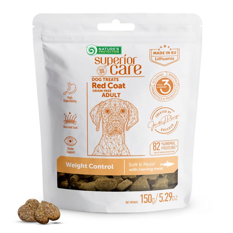 Grain-Free Complementary Dog Treats with Herring for Adult Dogs – Supports Weight Control