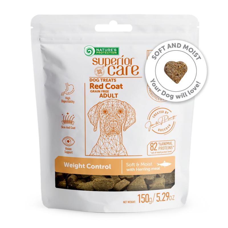 Grain-Free Complementary Dog Treats with Herring for Adult Dogs – Supports Weight Control
