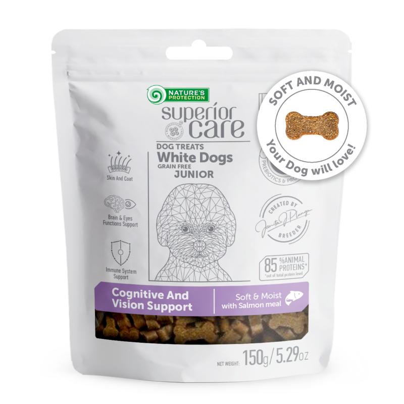 “Grain-Free Complementary Dog Treats with Salmon for Junior Dogs – Supports Sensitive Care