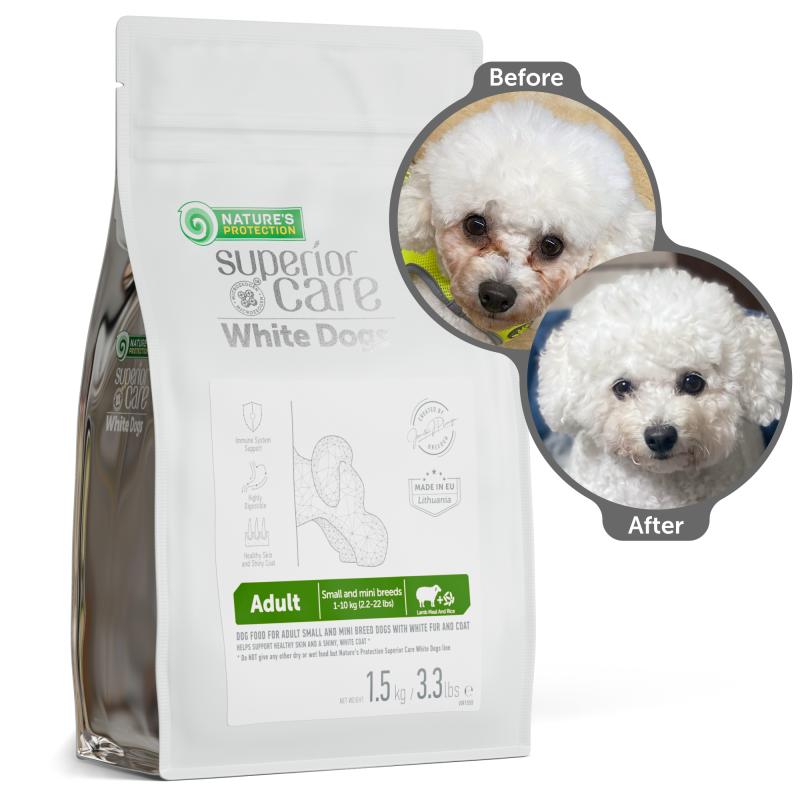 Adult Dogs Food for Light Coat Small Breeds with Lamb