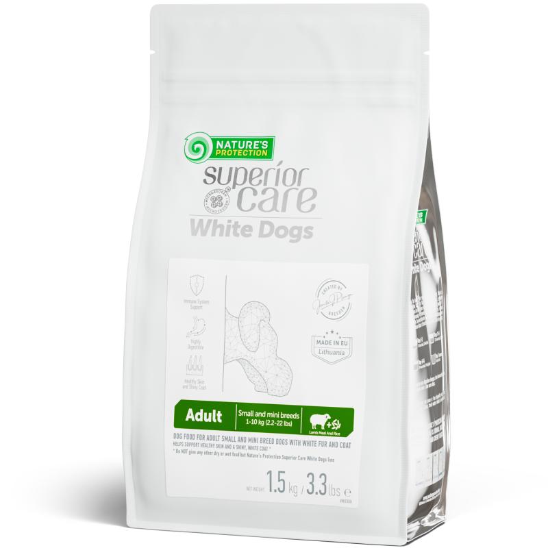 Adult Dogs Food for Light Coat Small Breeds with Lamb