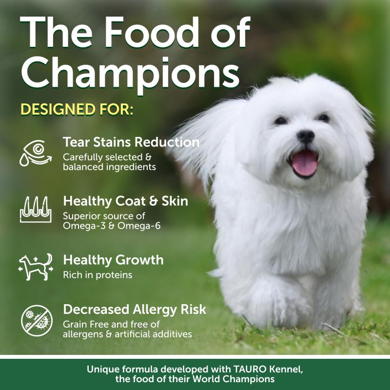 Adult Dogs Food for Light Coat Small Breeds with Lamb