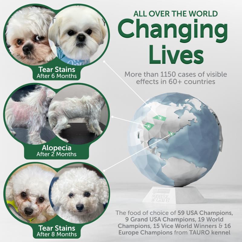 Puppy (up to 4 months) Dogs Food for Light Coat All Breeds with Salmon Protein