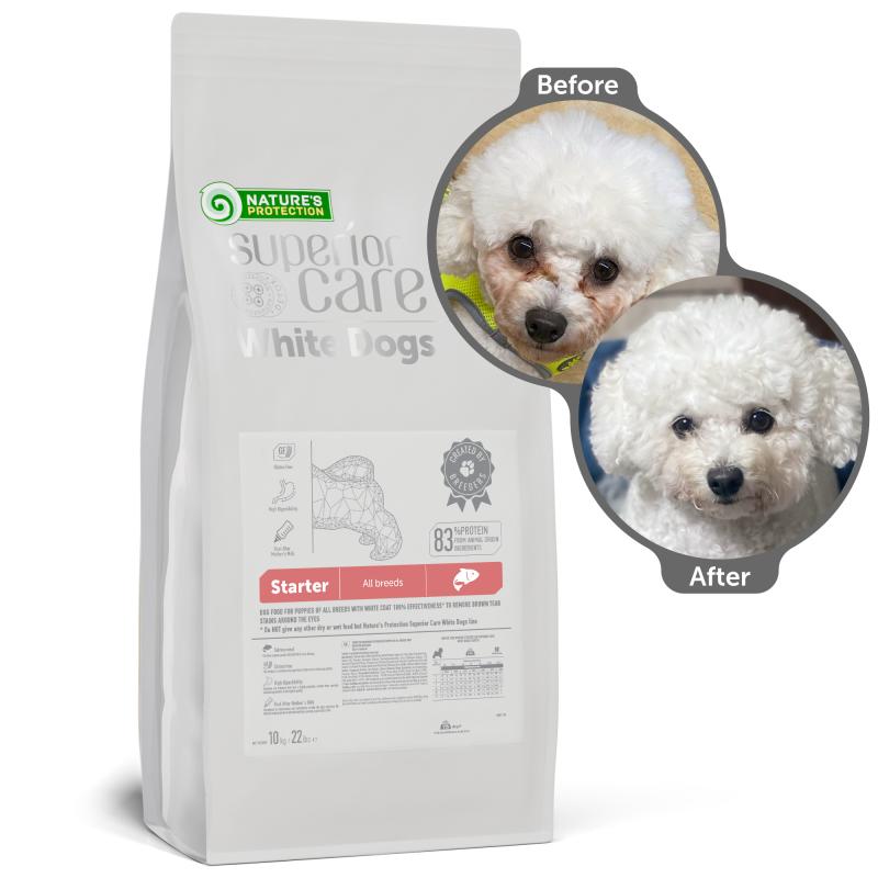Puppy (up to 4 months) Dogs Food for Light Coat All Breeds with Salmon Protein