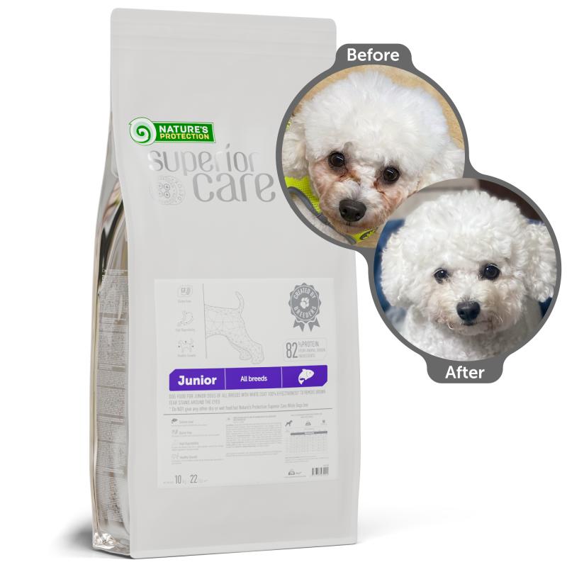 Junior Dogs Food for Light Coat All Breeds with Salmon