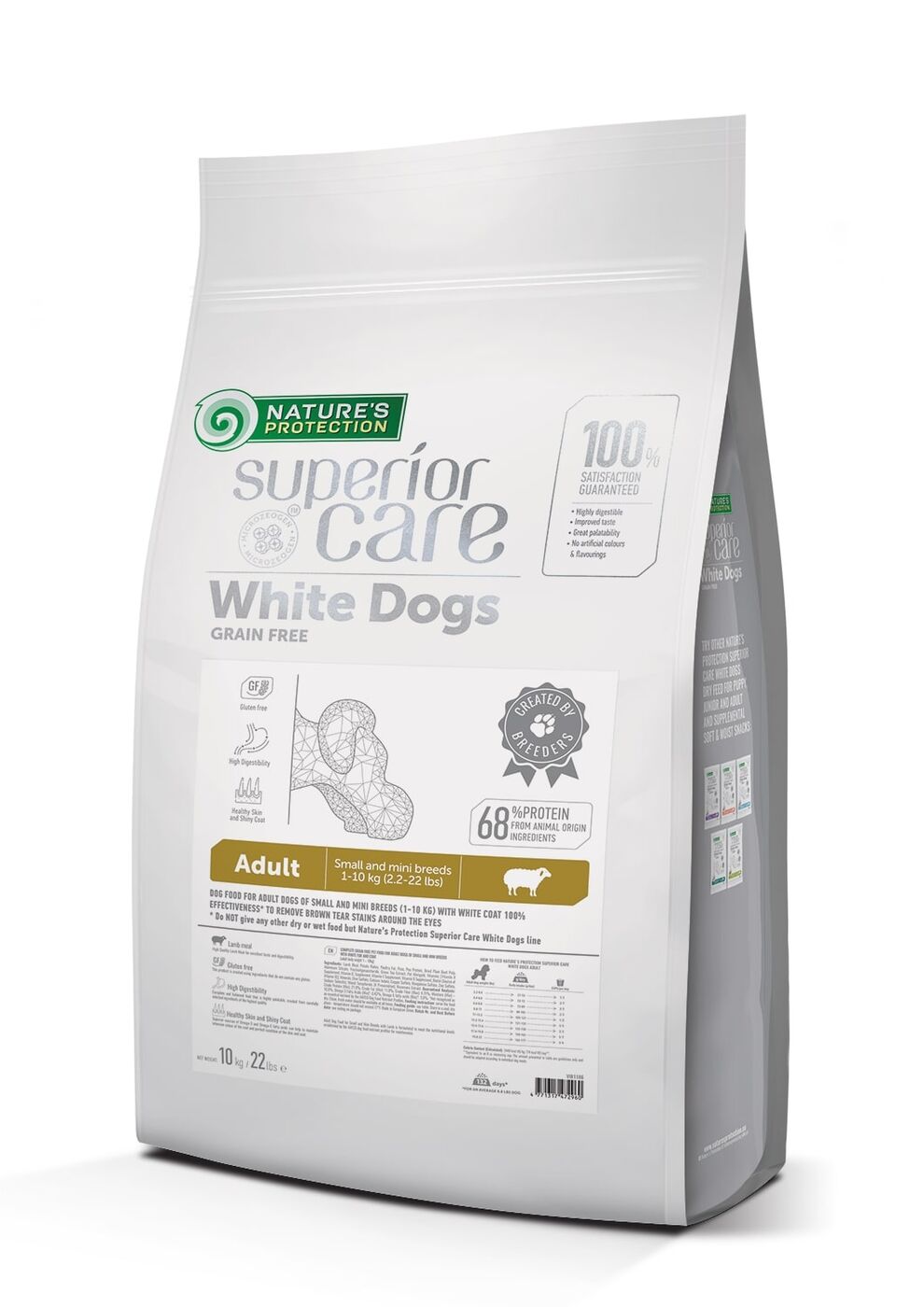 Nature's Protection Superior Care White Dogs Grain-Free Lamb Dog