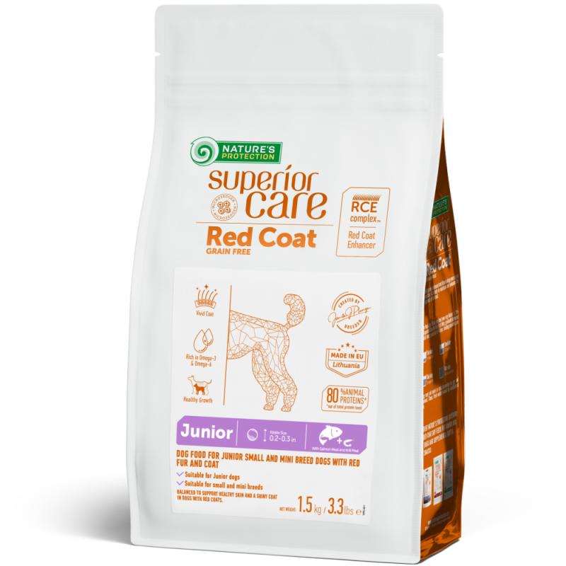 Junior Dogs Food for Red Coat Small Breeds with Salmon