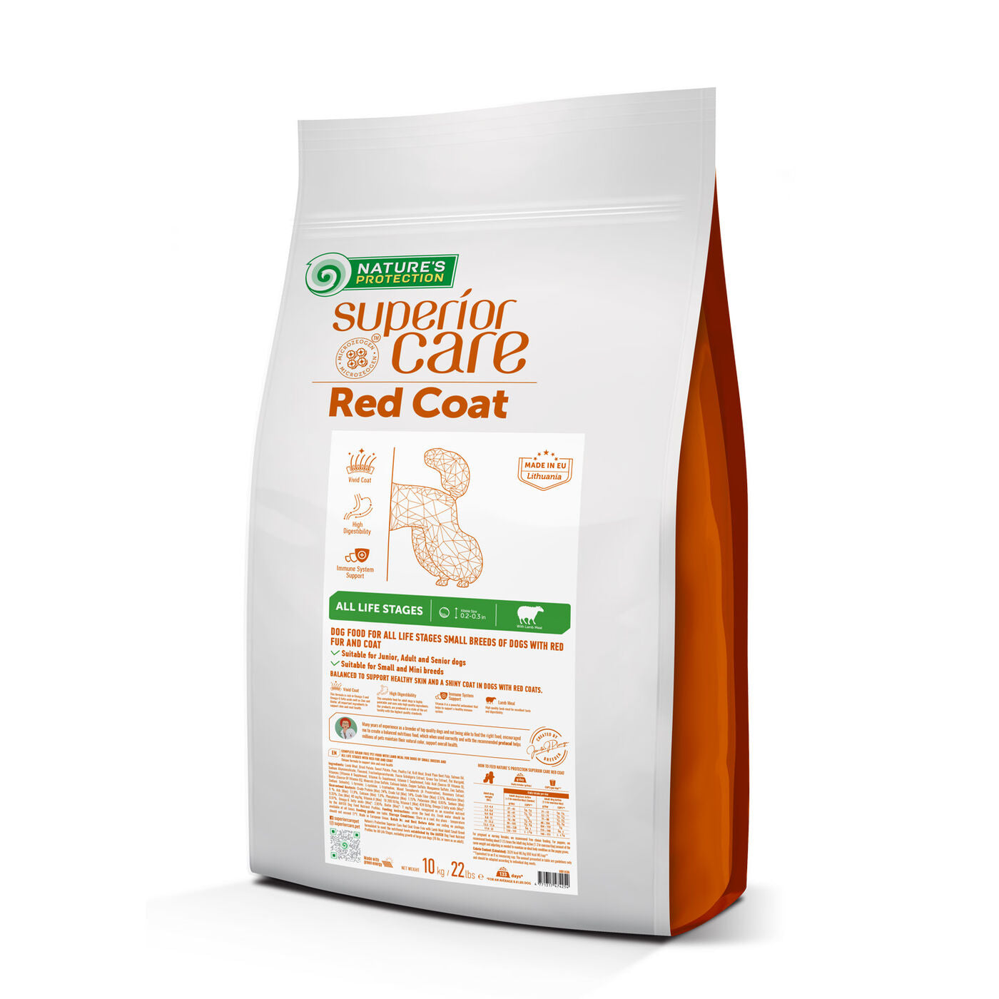 All Life Stages Dog Food for Red Coat Small & Mini Breeds with Lamb