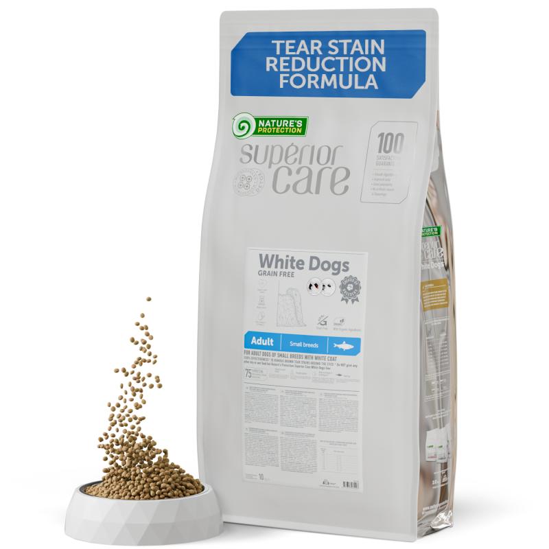 Adult Dogs Food for Light Coat Small Breeds with Herring