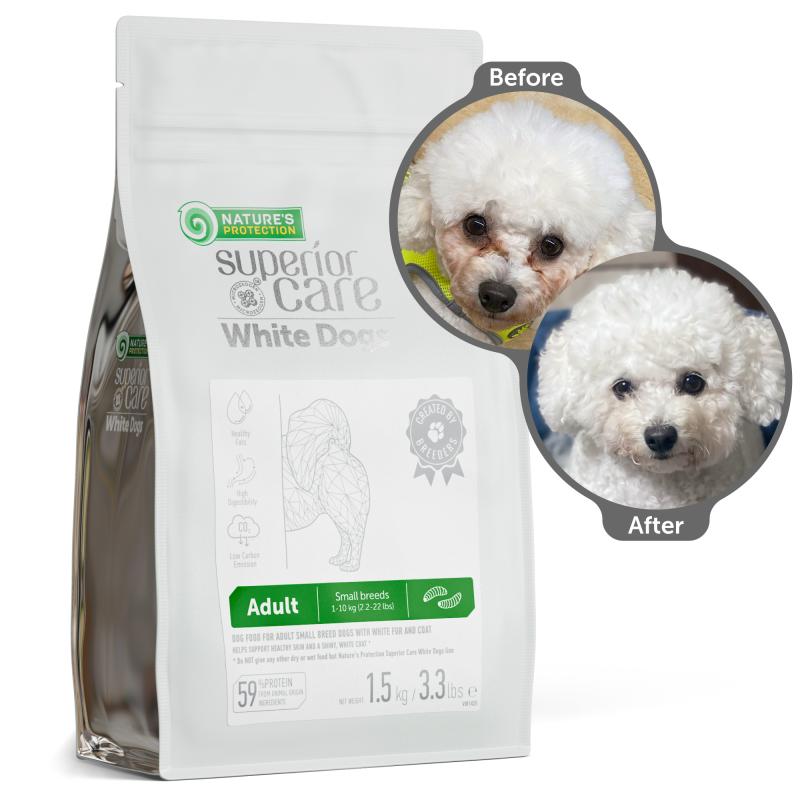 Adult Dogs Food for Light Coat Small Breeds with Insects