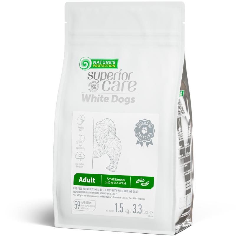 Adult Dogs Food for Light Coat Small Breeds with Insects