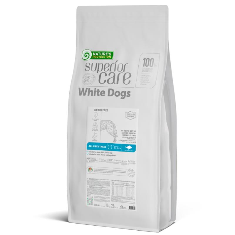All Life Stages Dogs Food for Light Coat All Breeds with White Fish