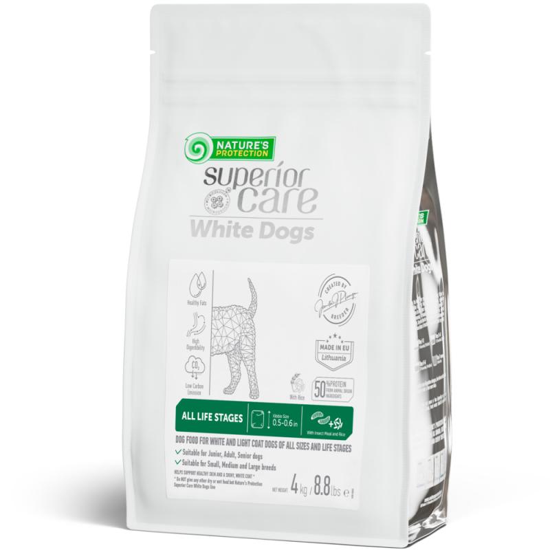 All Life Stages Dogs Food for Light Coated All Breeds with Insect & Rice