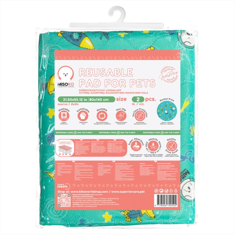 Super Absorbent Washable Whelping & Puppy Training Pads, 2 Pack