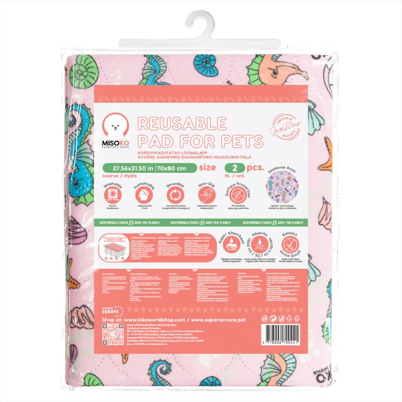 2 Pack Waterproof, Non-Slip & Super Absorbent Puppy Pee Pads