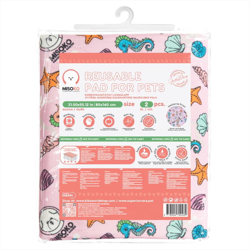 2 Pack Waterproof, Non-Slip & Super Absorbent Puppy Pee Pads