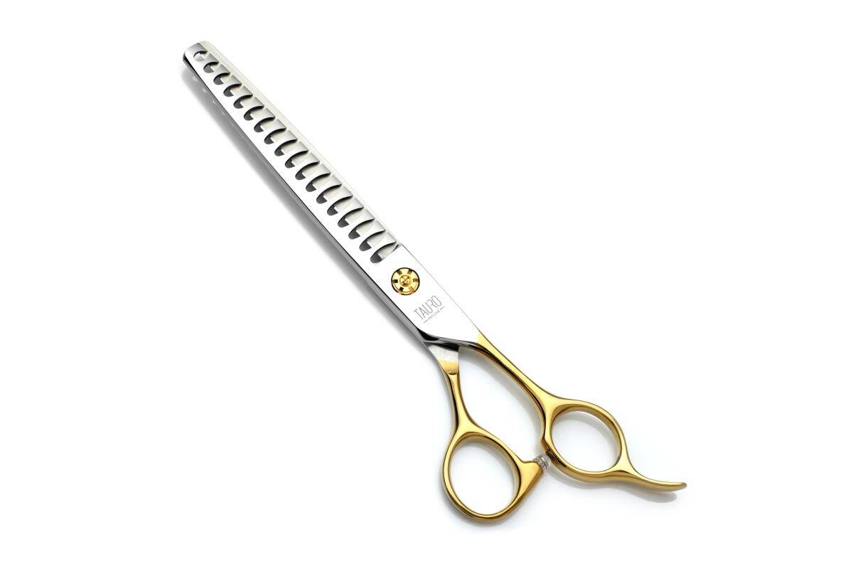 Ultra Sharp Stainless Steel Chunker Grooming Scissors For Thick Coat