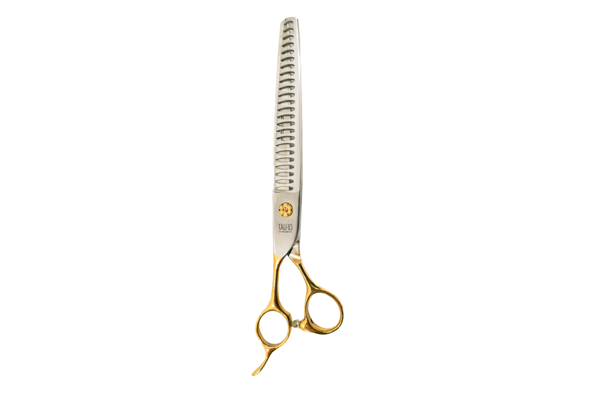 Ultra Sharp Left-Handed Chunker 440C Stainless Steel Grooming Scissors